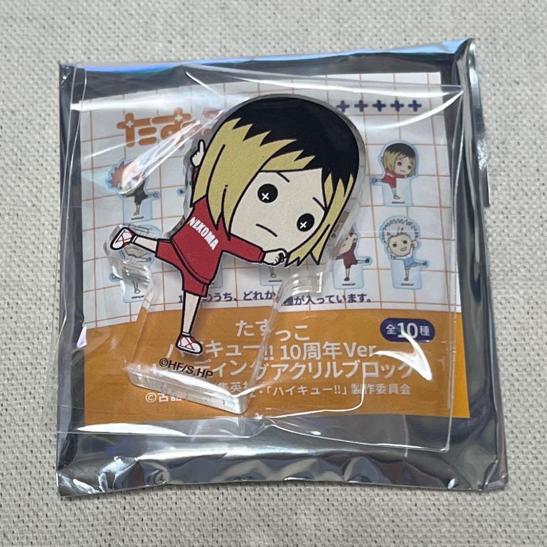ハイキュー！！ 孤爪研磨 アクリルブロック 10周年展示会 たすっこ