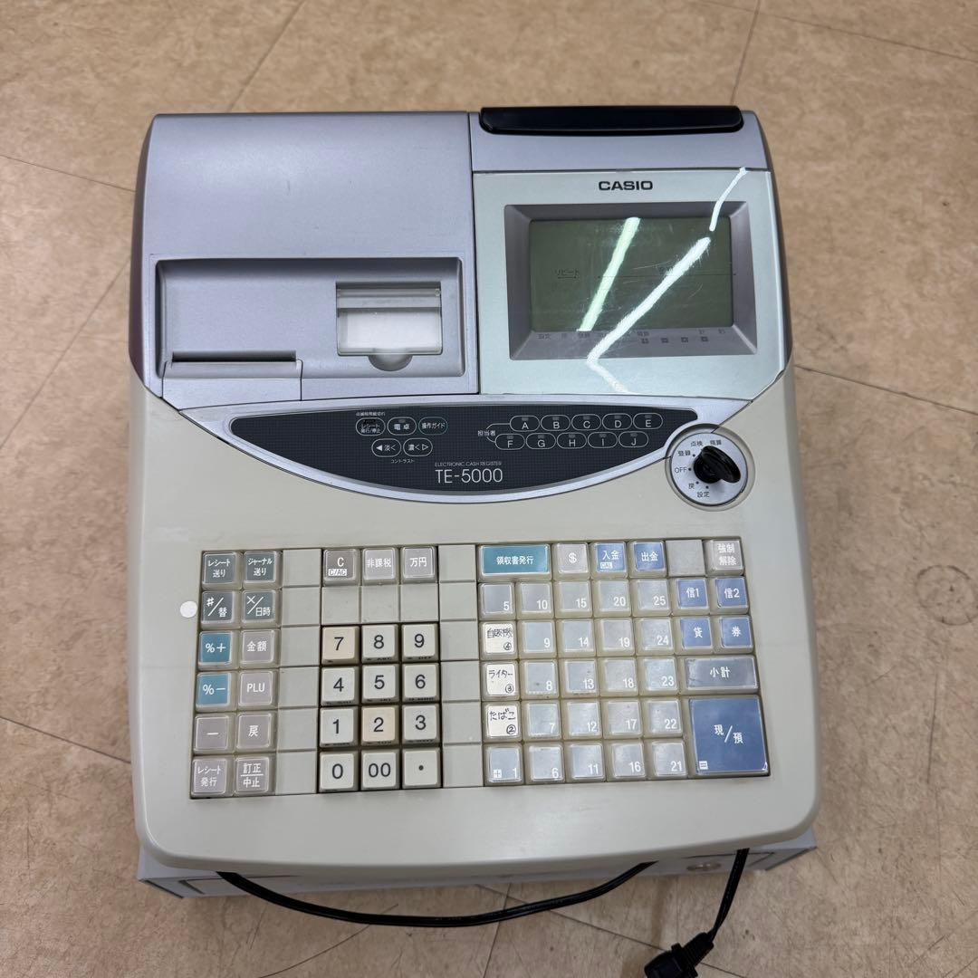 カシオ電子レジスター TE-5000 中古 レジ TK-5000 SR-C550-EX | Bluetoothレジスター | 電子レジスター | CASIO