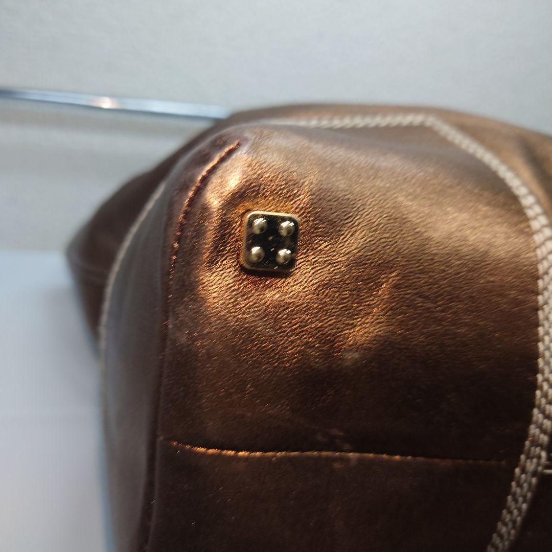 LOEWE ブロンズ 刺繍ロゴ ショッパー トートバッグ 南京錠 - メルカリ