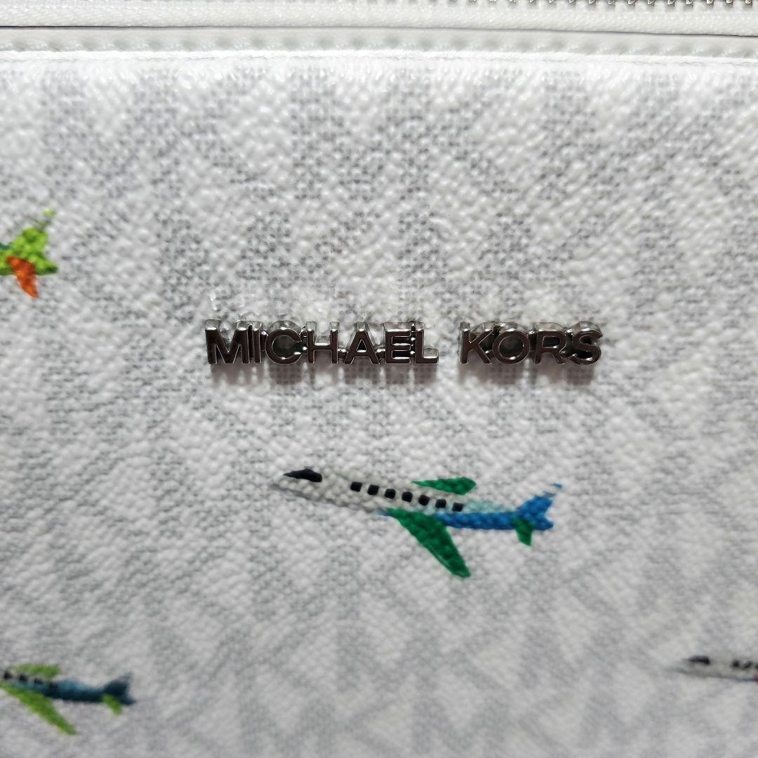 限定柄】新品未使用 MICHAEL KORS マイケルコース 飛行機柄バッグ