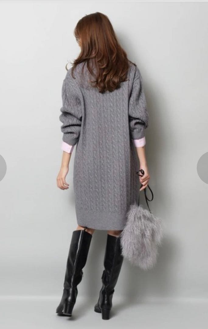 新品タグ付 JUSGLITTY レイヤードケーブルミニワンピース M 完売品