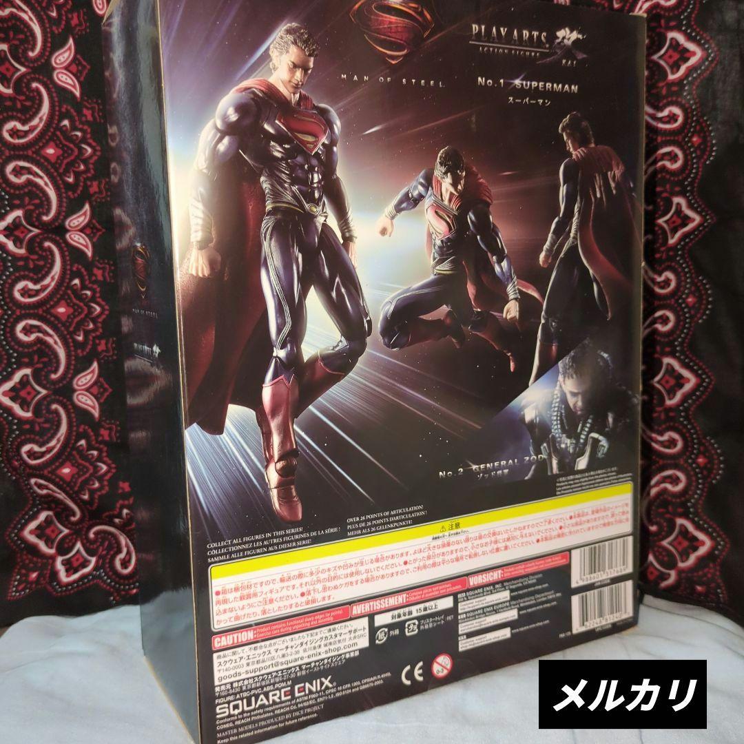 PLAY•ARTS•改✨ＭAN OF STEEL ✨ スーパーマン《中古開封品》