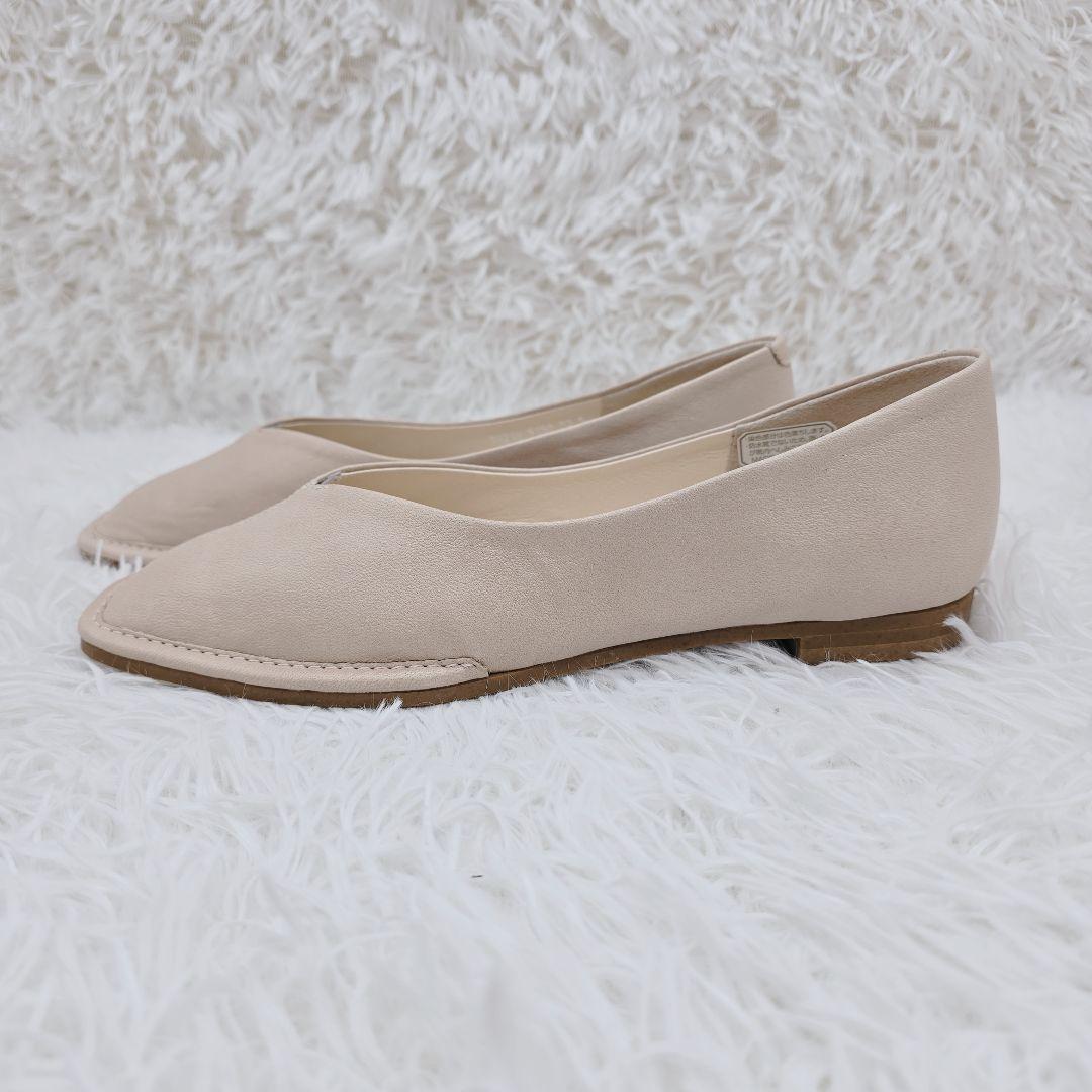 ✨未使用品✨REGAL リーガル 本革 フラットパンプス 22.5cm ベージュ