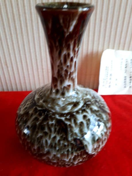 浅間焼鈴木正康の雷鳥釉薬の花入