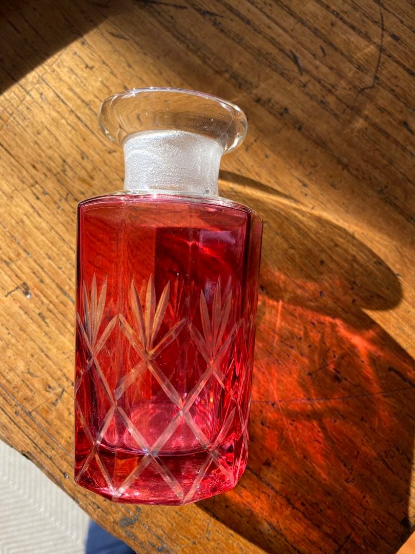 薩摩切子 カメイガラス KAMEI GLASS ぐい呑み 木箱 薩摩切子 ぐい呑み