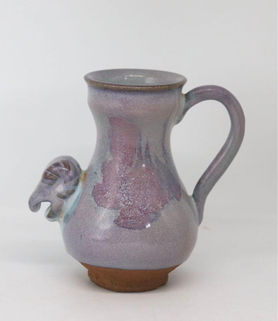 中国 羊頭水注 漢詩紋入 送料込み1007