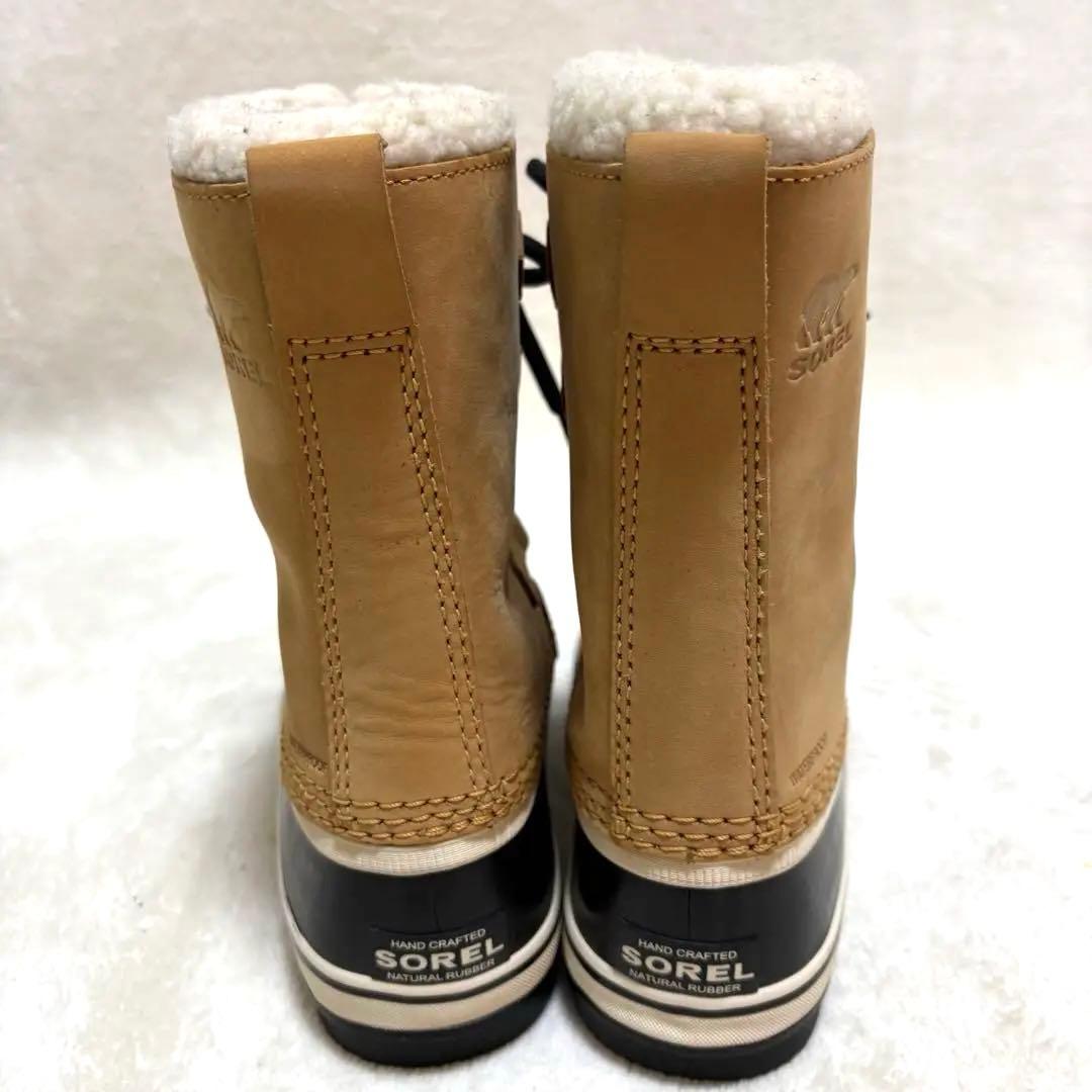 SOREL TIVOLI ソレル ティボリ スノーブーツ 黒 ベージュ 23cm