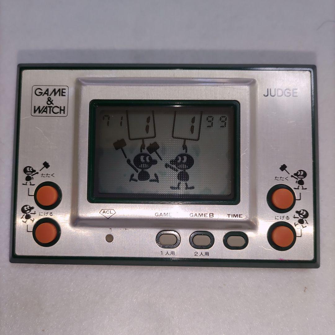 ゲーム＆ウォッチ シルバー ジャッジ 前期版モスグリーン