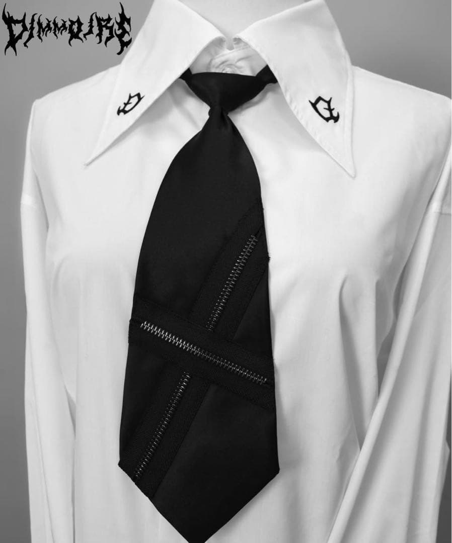 最終値下げ 新品未開封 dimmoire ディムモアール ZIPシャツ 白 - メルカリ