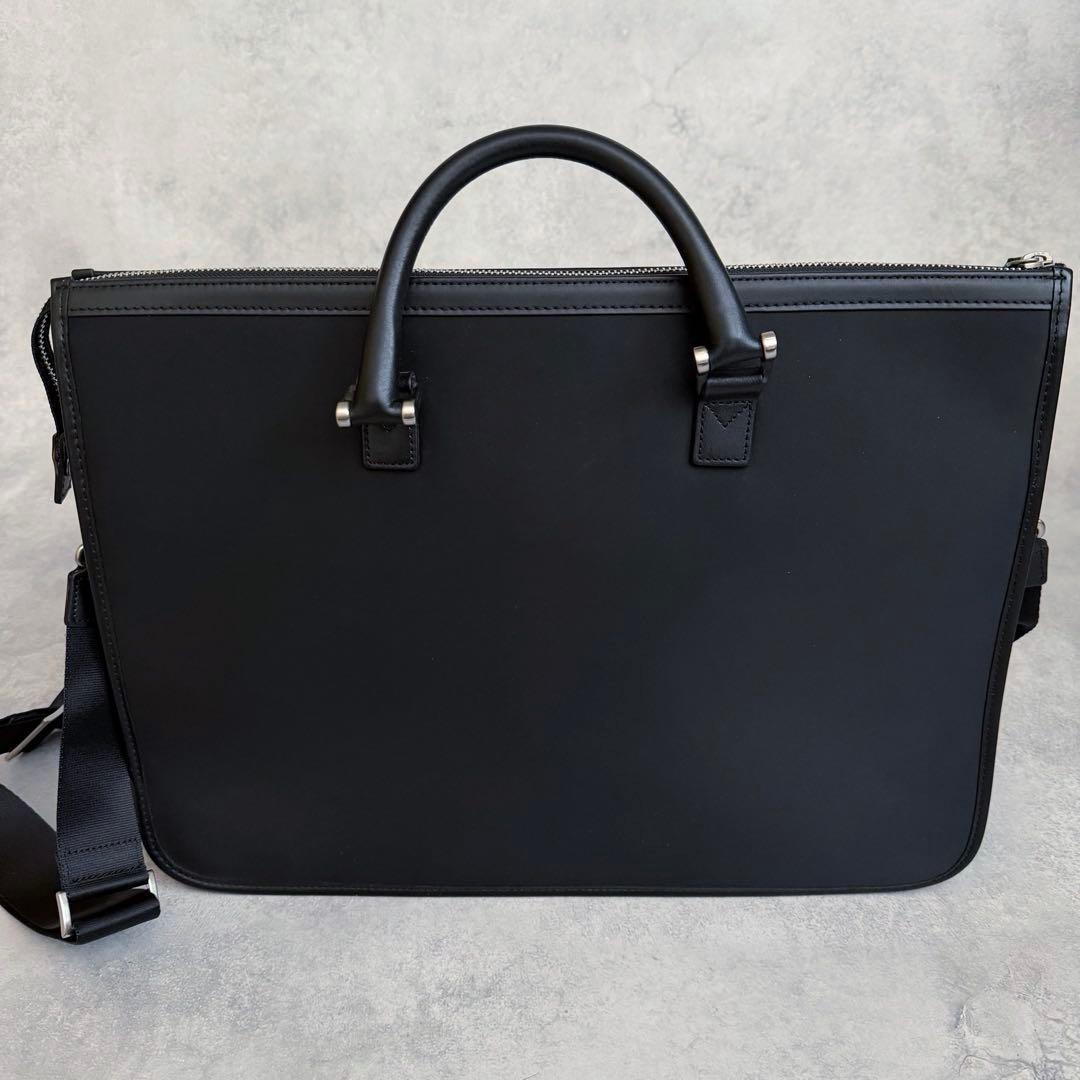 美品 BURBERRY ビジネスバッグ 2way ナイロン レザー 黒 - メルカリ