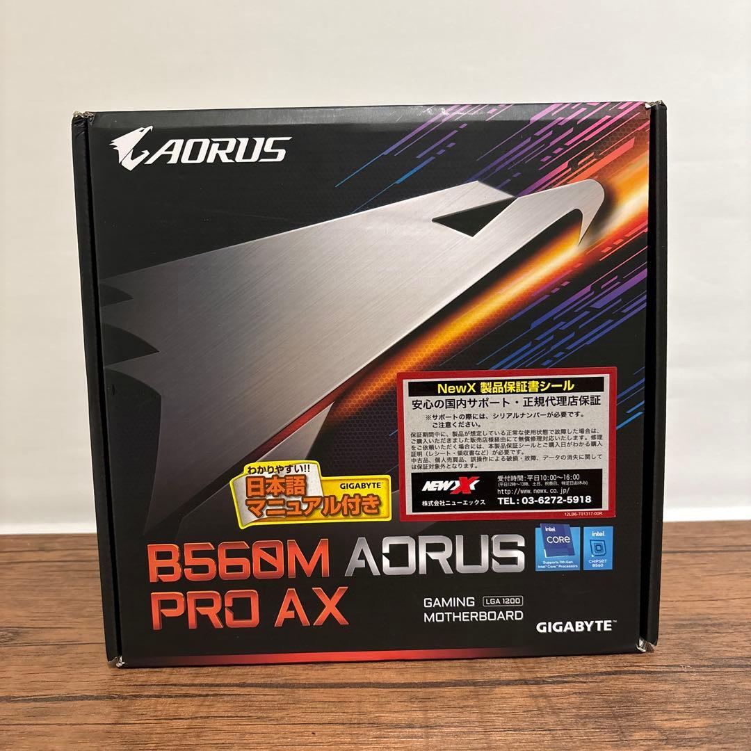 【未開封】GIGABYTE B560M AORUS PRO AX Rev.1.1 B560M AORUS PRO AX (Rev. 1.x) - GIGABYTE Japan
