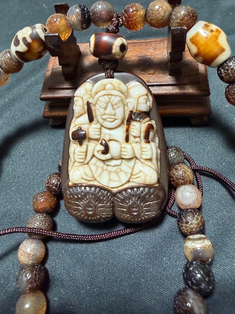 座敷童子ちゃん お師匠様の黒蝶貝ネックレス ネックレス・ペンダント