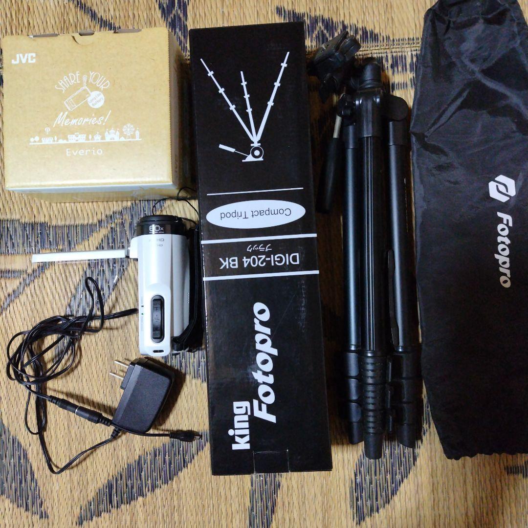 JVC DIGI-204 BK ビデオカメラと三脚セット Fotopro DIGI-204BK | アサヌマネットショップ