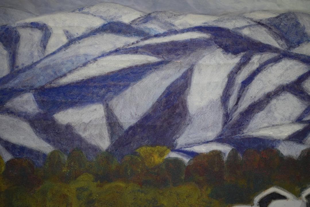 真作/栄/雪景山村図/布袋屋掛軸HF-708 - メルカリ