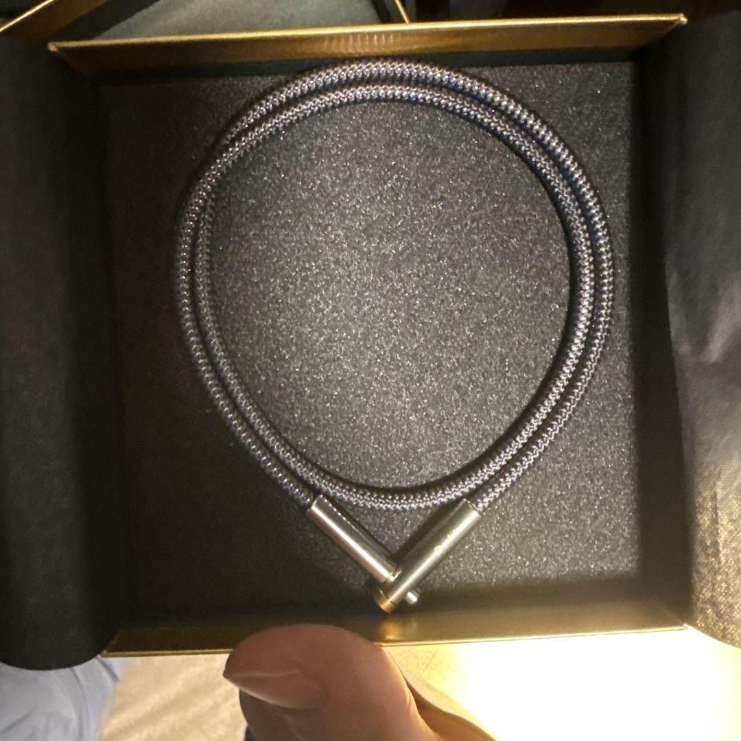 phiten RANUWAダンネックレス シルバー ファイテン（PHITEN）（メンズ、レディース）RAKUWA 磁気ネックレス