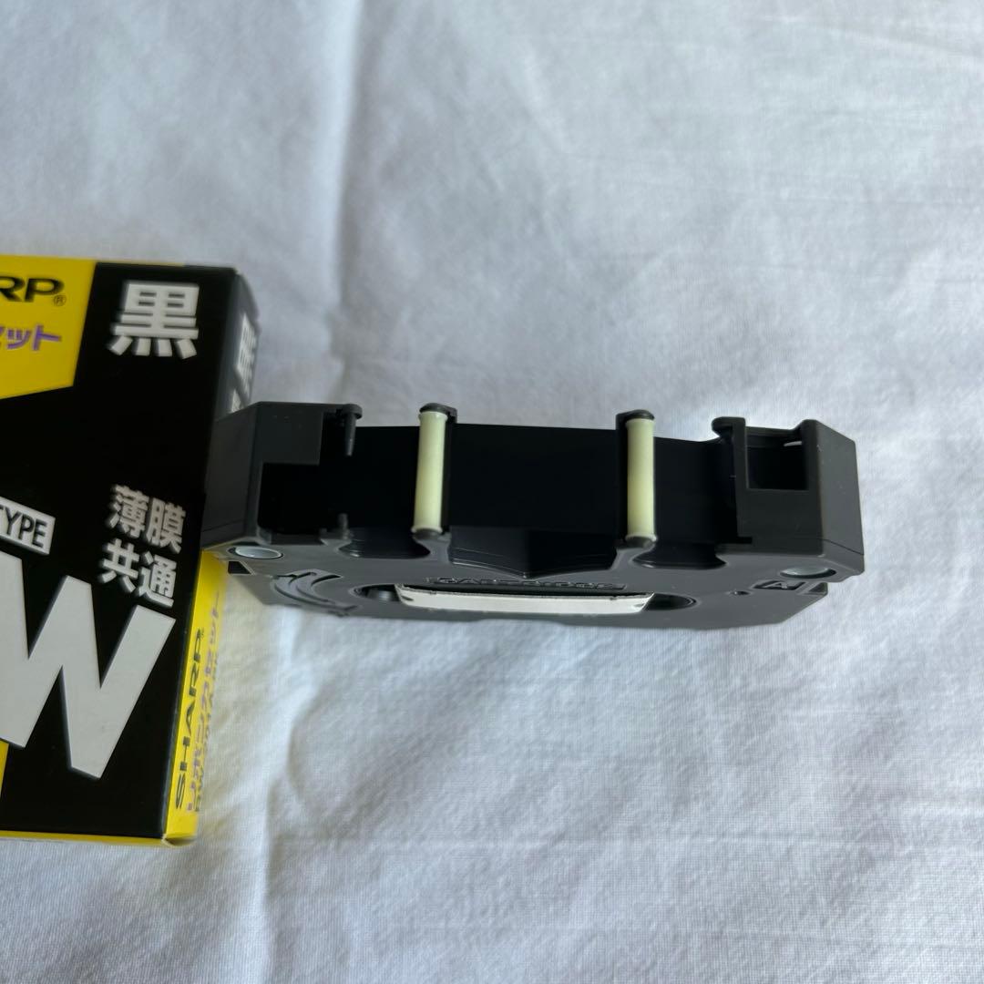 SHARPシャープ ワープロ用リボンカセットTypeEW黒 RW-201A-BK - メルカリ