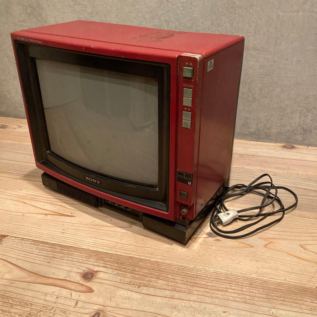 昭和レトロ 赤テレビ 4台 ビクター シャープ ナショナル ソニー