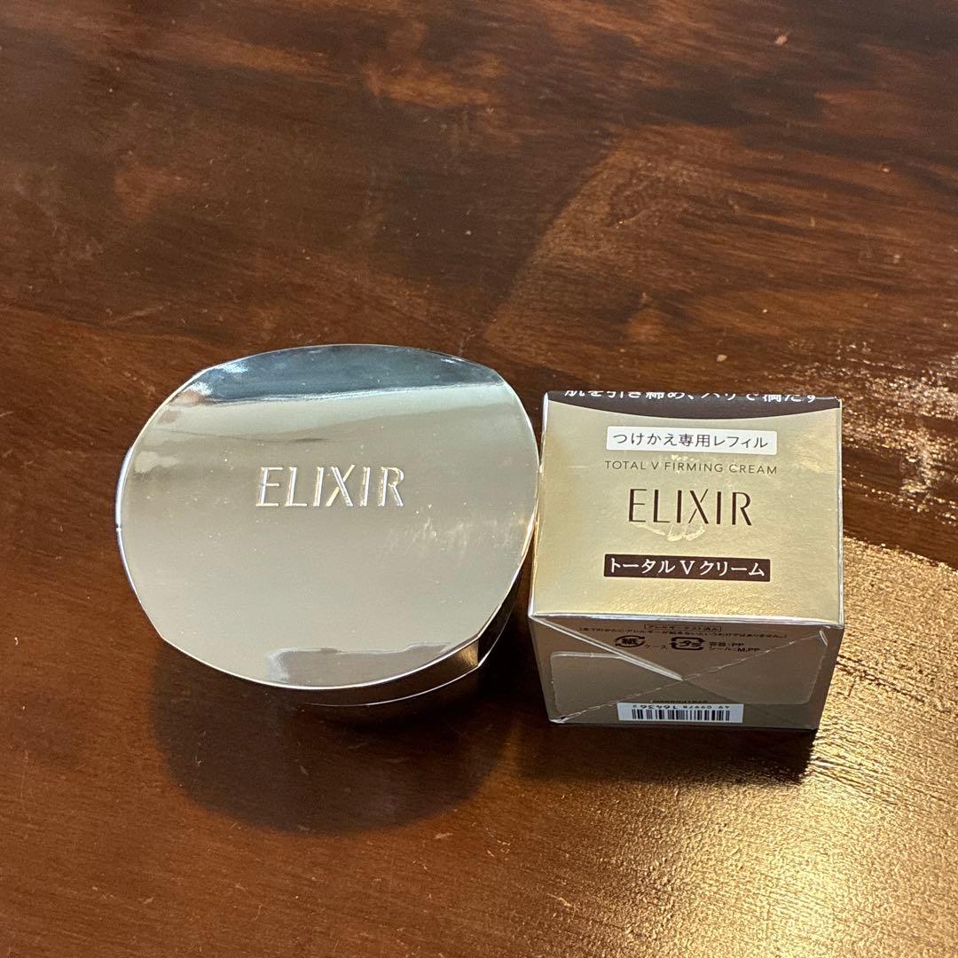 ELIXIR トータル V ファーミングクリーム 50g(レフィル)➕ケース 楽天市場】資生堂 エリクシール シュペリエル トータルV ファーミング