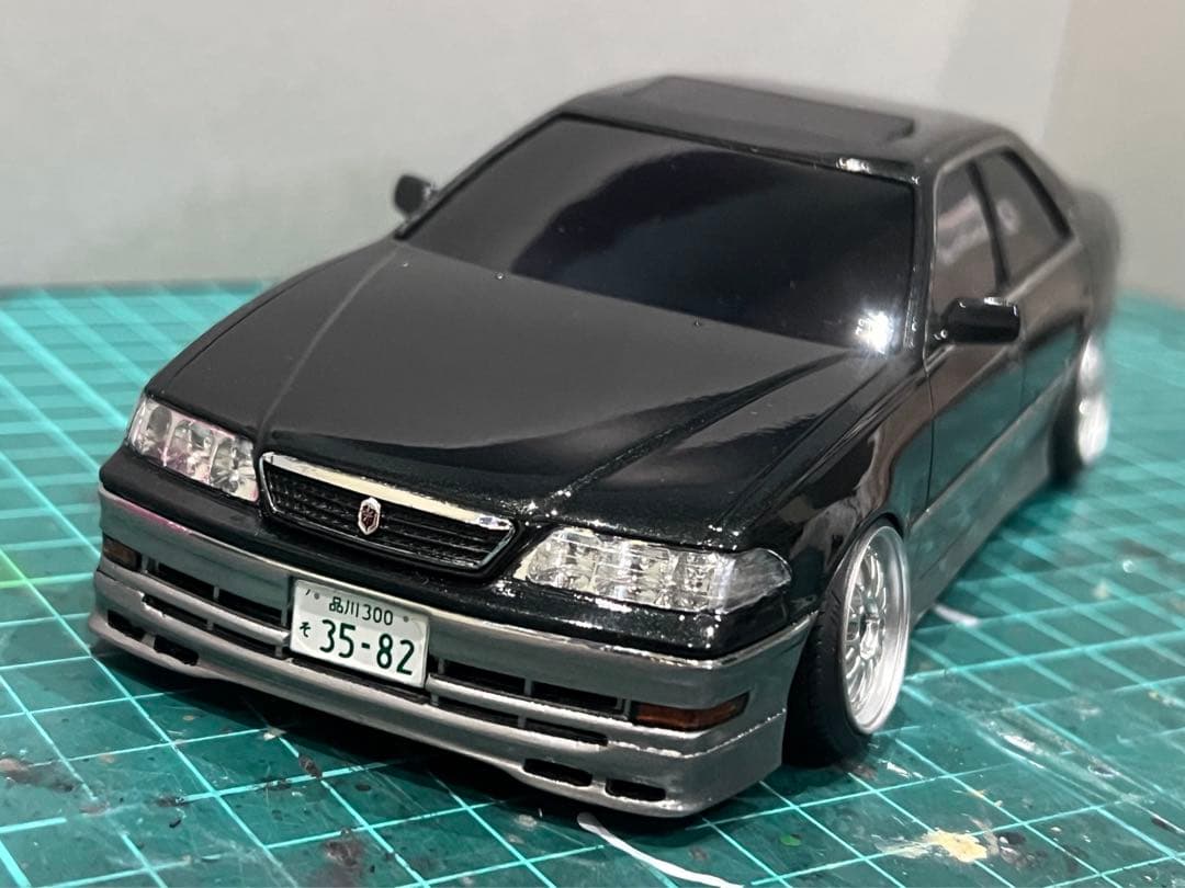 アオシマ 1/24 JZX100 マークⅱ カスタム 完成品 - メルカリ