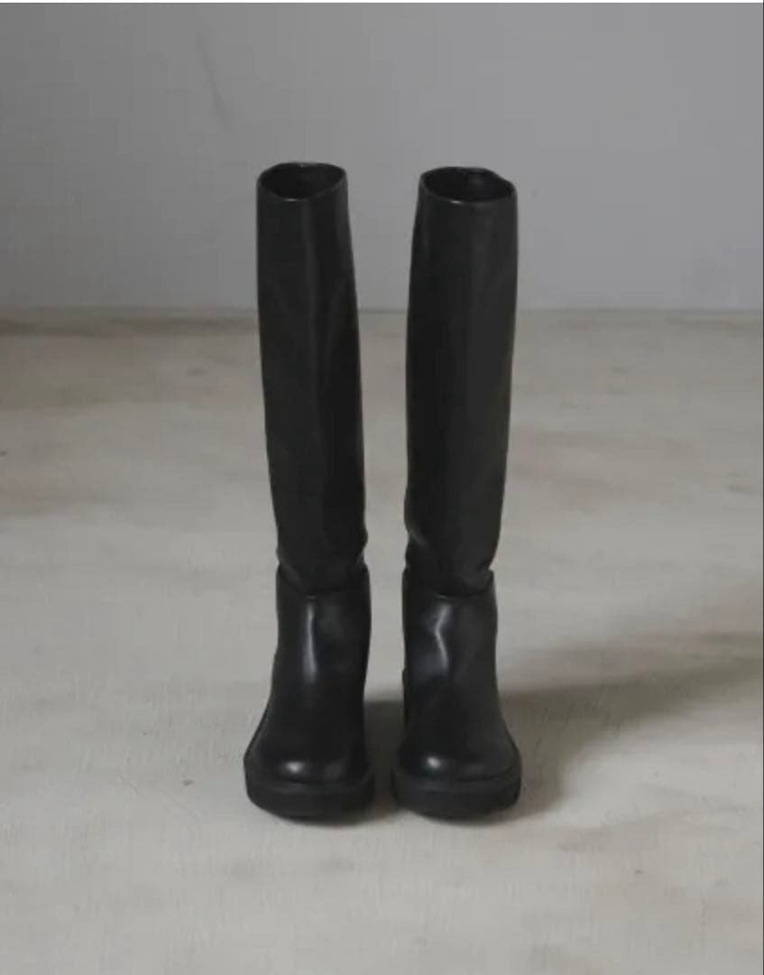 anuke Ecoleather Long Boots 38 アンヌーク anuke(アンヌーク) Ecoleather Long Boots | サウスオレンジ｜メンズ