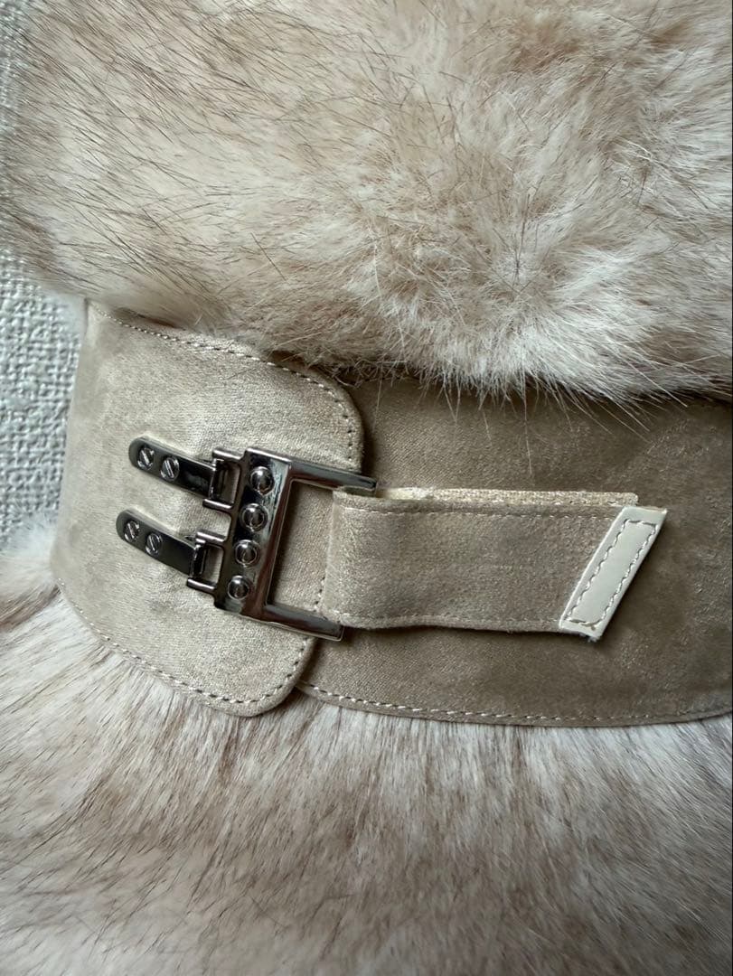 YELLO MOJU LONG BOOTS ベージュ Lサイズ - 靴オンライン ショッピング