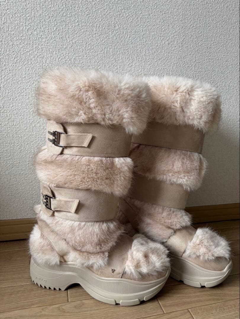 YELLO MOJU LONG BOOTS ベージュ Lサイズ YELLO MOJU LONG BOOTS ベージュ Lサイズ - 靴オンライン ショッピング