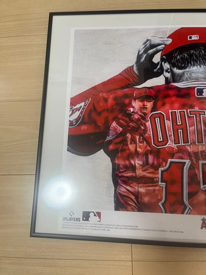 大谷翔平by ローレン テイラー直筆サイン入りポスター - メルカリ