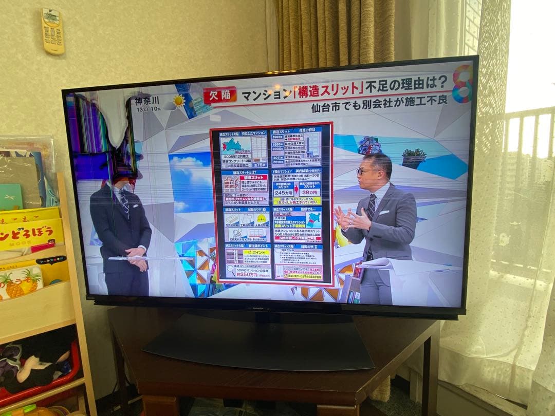 ジャンク品)SHARP 2022年製 43V型4K液晶テレビ ※リモコン付きの通販は