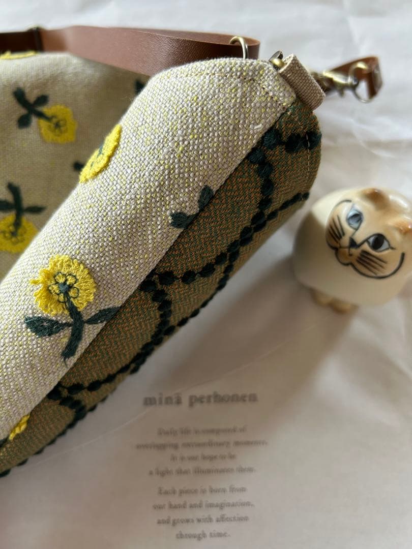 ミナペルホネン☆skip×タンバリンショルダーポシェット☆ハンドメイド