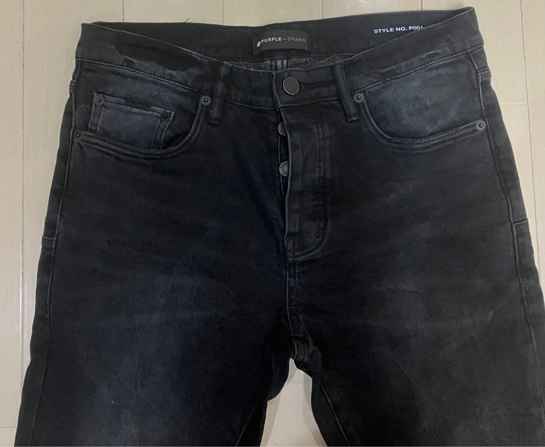 Purple brand ブラックスキニージーンズ30