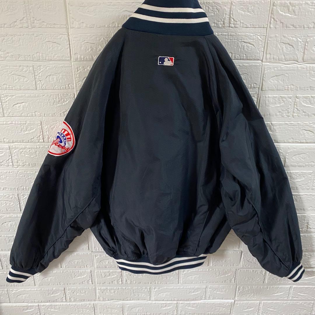 MLB ヤンキース 90s総刺繍スタジャン ブラックネイビー