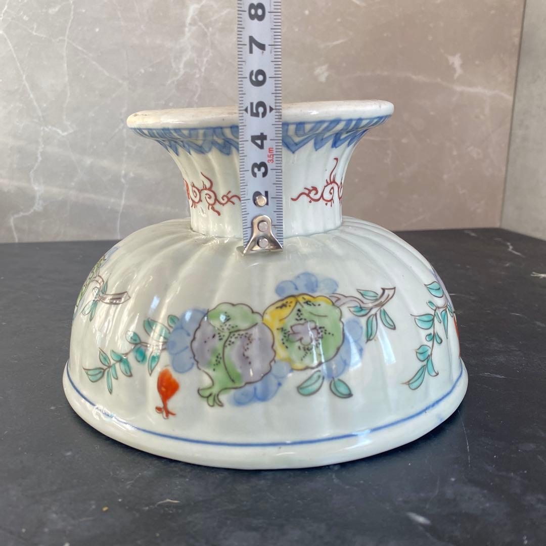 カケヒビなし古伊万里 杯洗 盃洗 色絵杯洗 陶芸 年代物の通販｜www