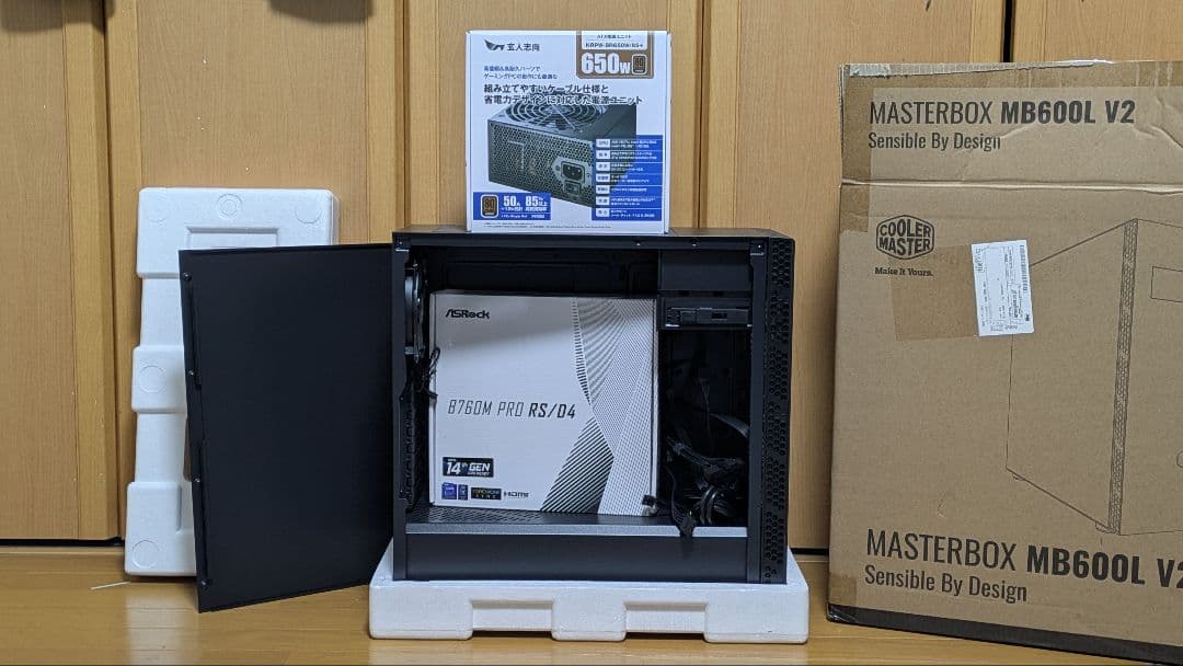 電源組み込み済み　PCケース 電源　マザーボードセット　B760M 31NCUFdX+wL.jpg