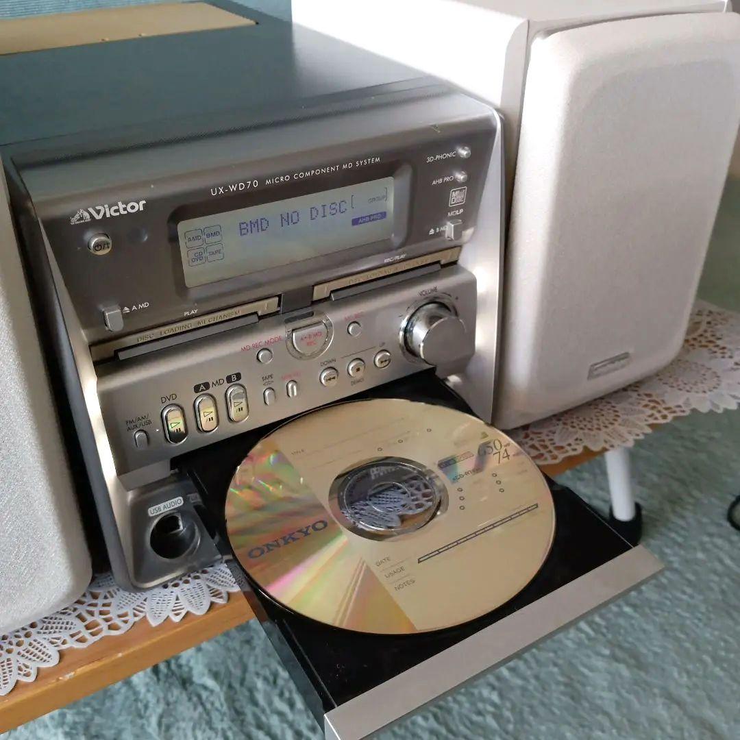 CD/MD(W)コンポ(Victor)✴ダブルMD機能✴ - メルカリ