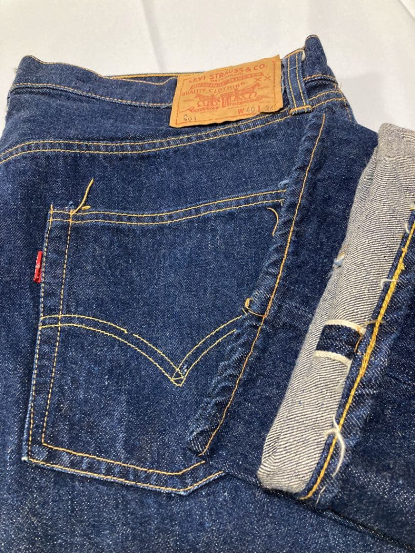 Levi's 60s 501 BIG-E A TYPE 濃紺 デニムパンツ - メルカリ