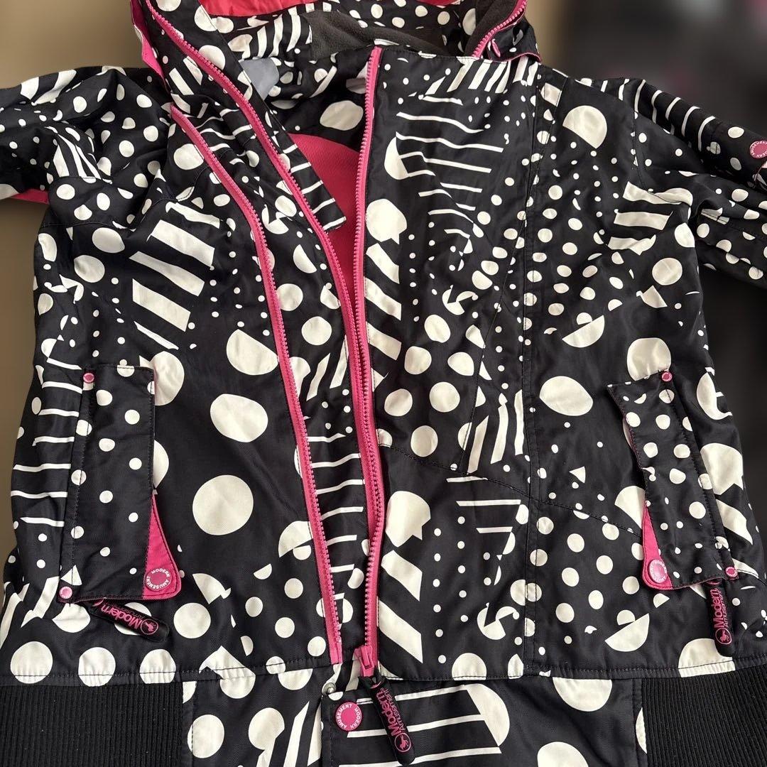 モダンアミューズメント スノーウェア スキー スノボ 雪遊び L ピンク 黒