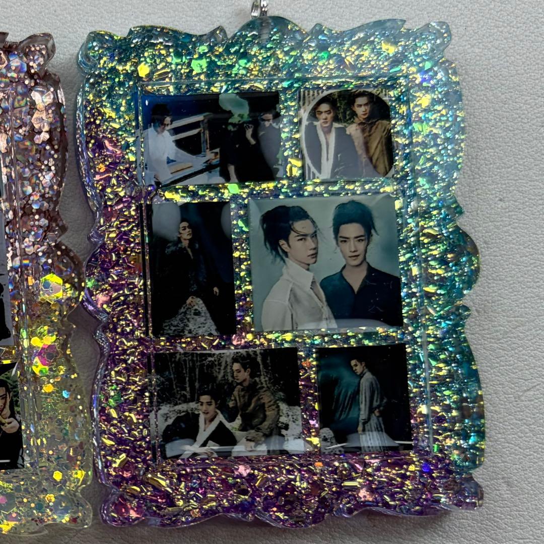 肖戦 王一博 新作 六宫格 レジンキーホルダー❣️3点セット❣️確認用