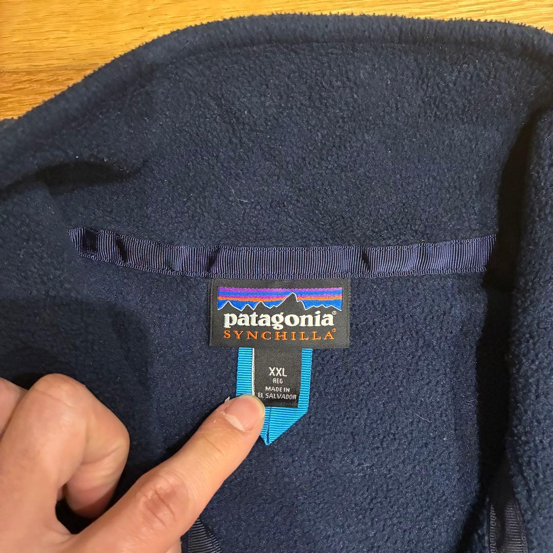 パタゴニア フリースベスト シンチラ ジップアップ ツートン FA15 XXL