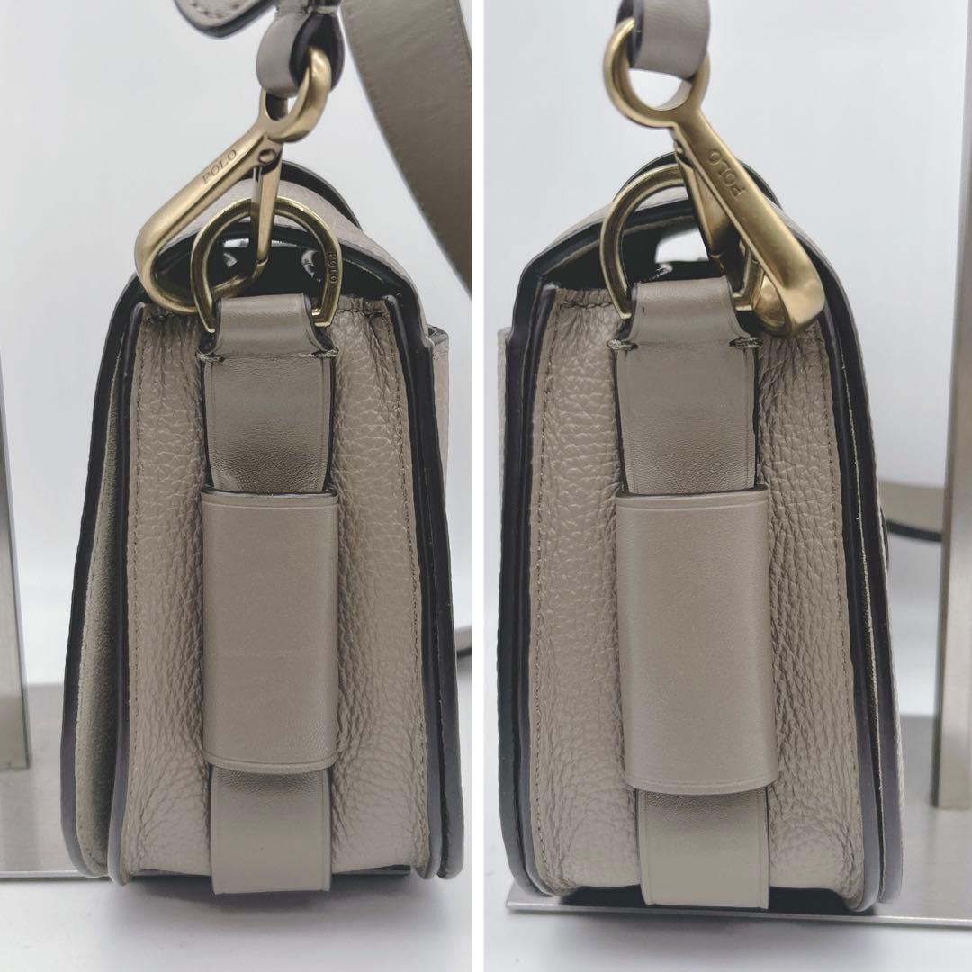 極美品◎ ポロラルフローレン レノックス ショルダーバッグ レザー