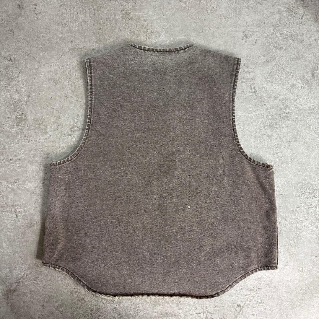 なげ様00s カーハート【L】USA製 ダックベスト フェード 雰囲気