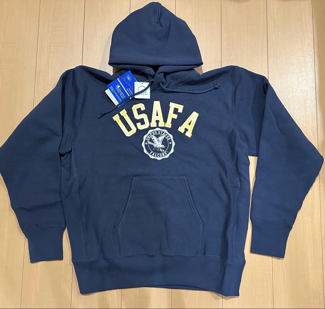 CHAMPION 青タグ リバースウィーブ パーカー チャンピオン USAFA