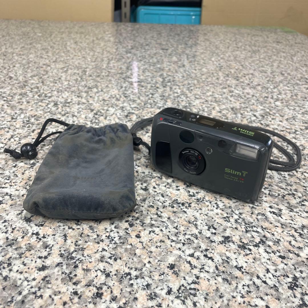 ★KYOCERA 京セラ フィルムカメラ Slim T コンパクト 袋付き 格安 KYOCERA Slim T フィルムカメラ | kaerucameraOnlineshop ｜かえる