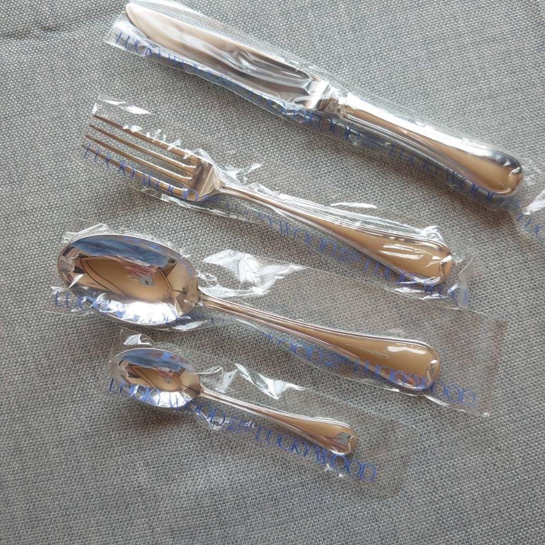 LUCKY WOOD 洋白銀器 EPNS ロムネー カトラリー4本セット未開封 洋白銀器 バースレコードスプーン 桐箱入れ | LUCKYWOOD｜ラッキーウッド