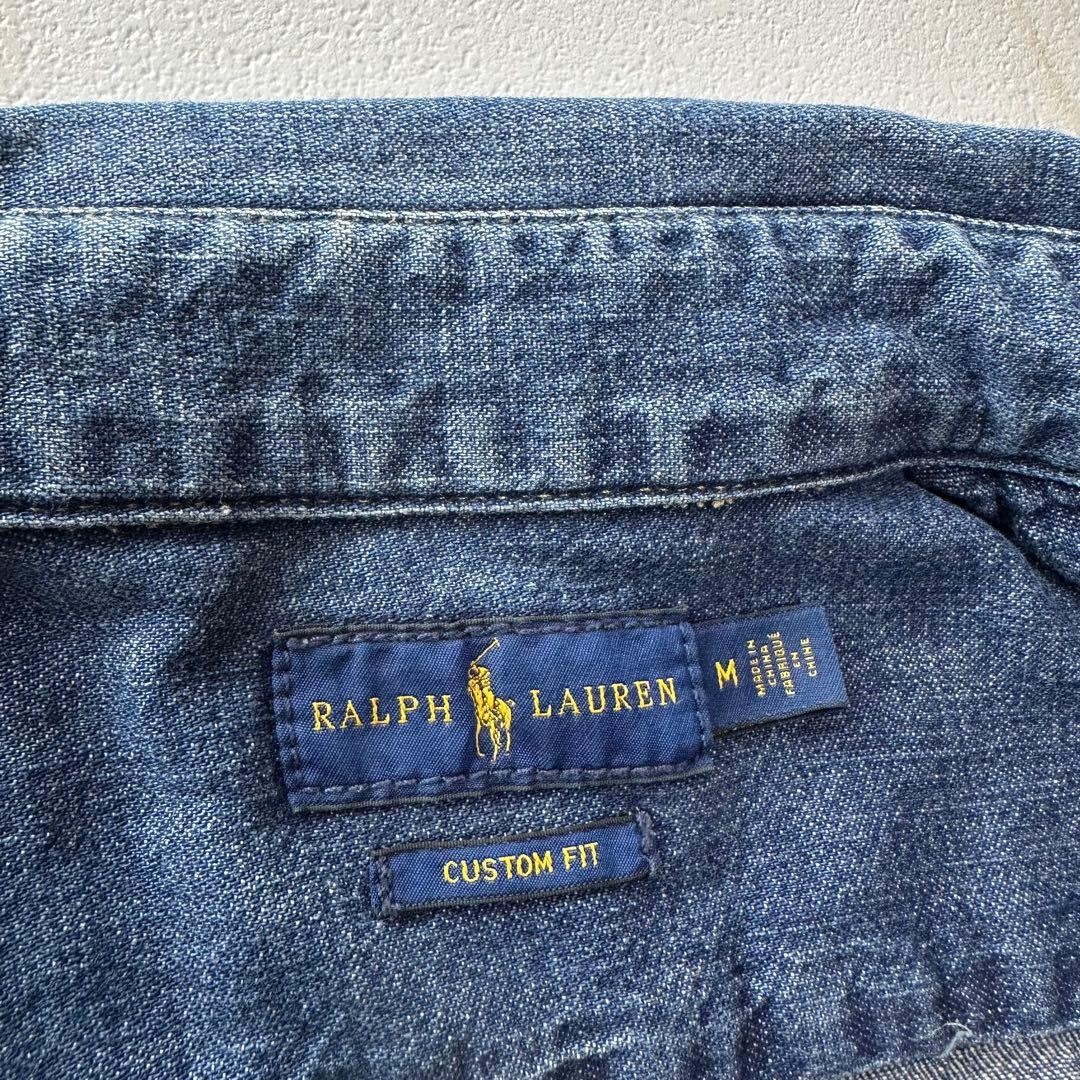 ラルフローレン デニムシャツ ダンガリー マルチポニー 刺繍