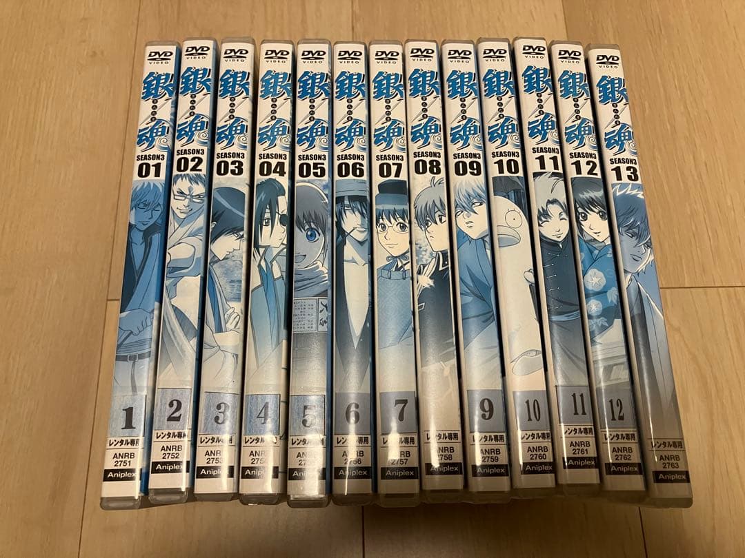 銀魂 DVDシーズン3 其ノ参 13巻セット 吉原炎上篇 - メルカリ