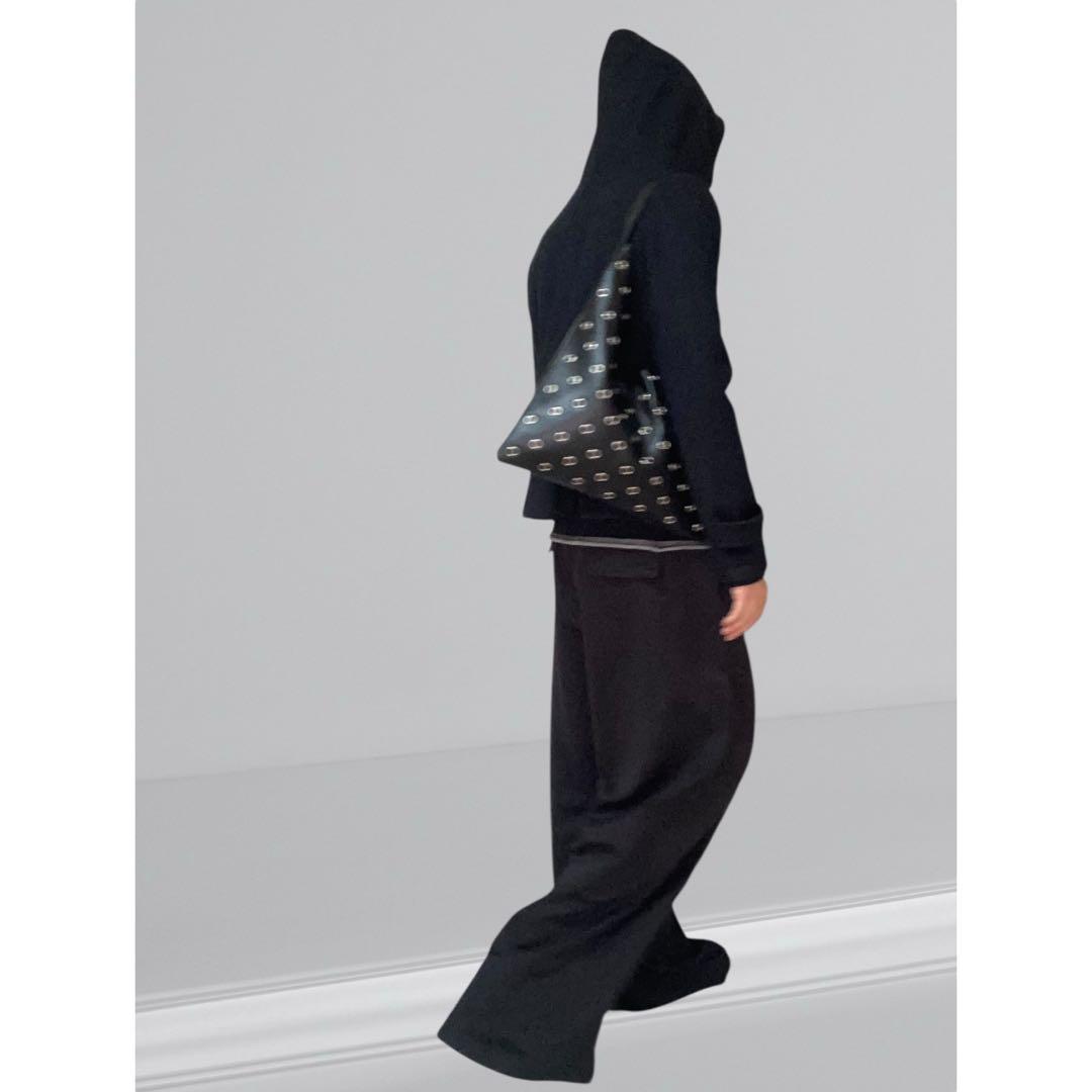 EYELETS PU LEATHER SHOULDER BAG 3144B