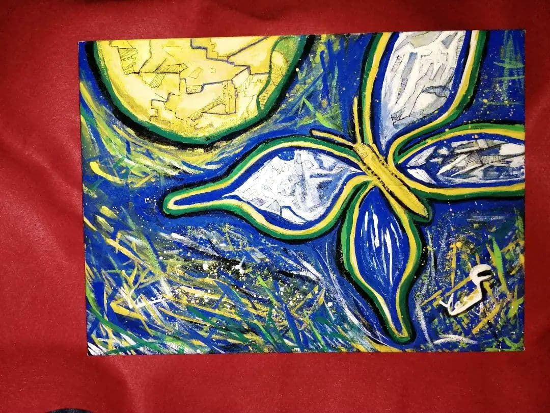 タイトル【夢旅蝶々】絵画 胡蝶の夢