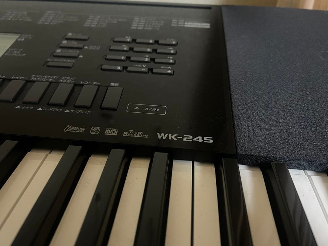 CASIO 76鍵電子ピアノ wk-245 - メルカリ
