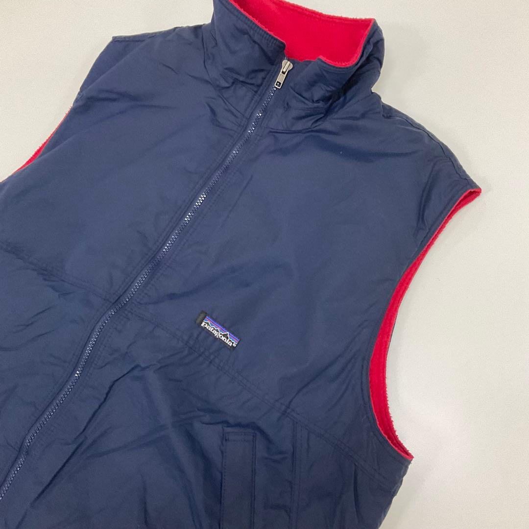 Patagonia USA製 シンチラシェルドベスト ネイビー×赤 XL 90s 99年製 90年代 ビンテージ USA製 patagonia パタゴニア シェルド