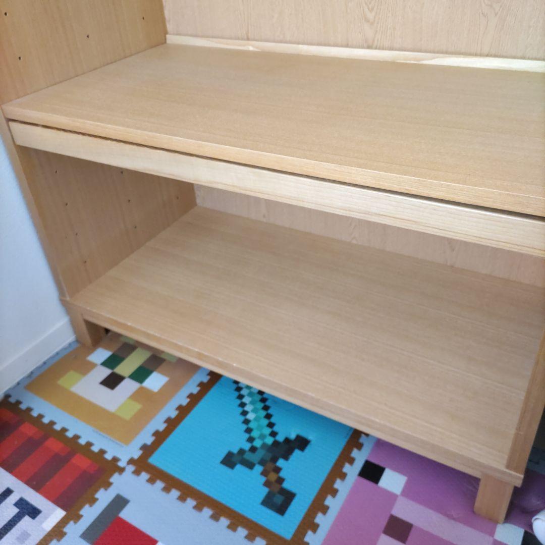 《中古》 MUJI 組み合わせて使える木製収納 タモ材 キャビネット 本棚